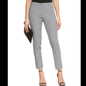 Banana Republic Houndstooth Sloan Jacquard pants